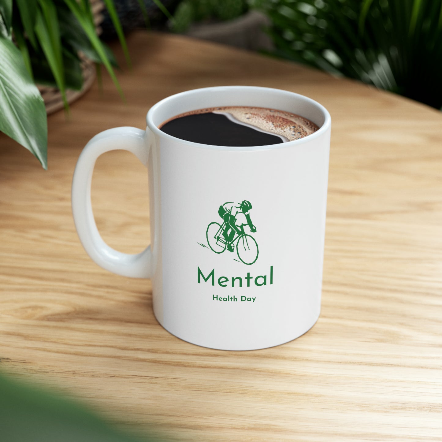 Mental Health Day - Cycling Ceramic Mug