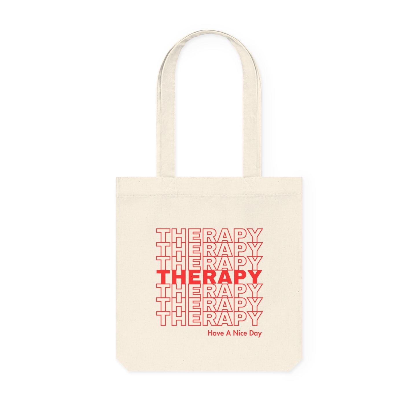 Therapy Have a Nice Day Woven Tote Bag