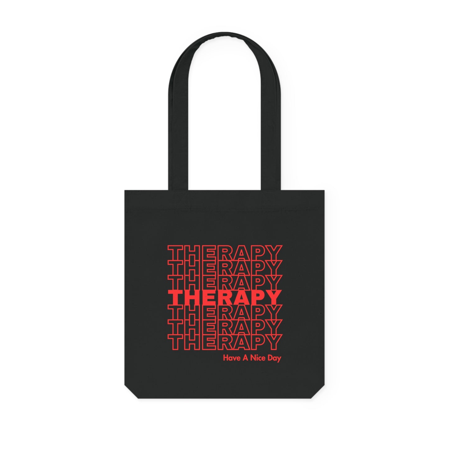 Therapy Have a Nice Day Woven Tote Bag