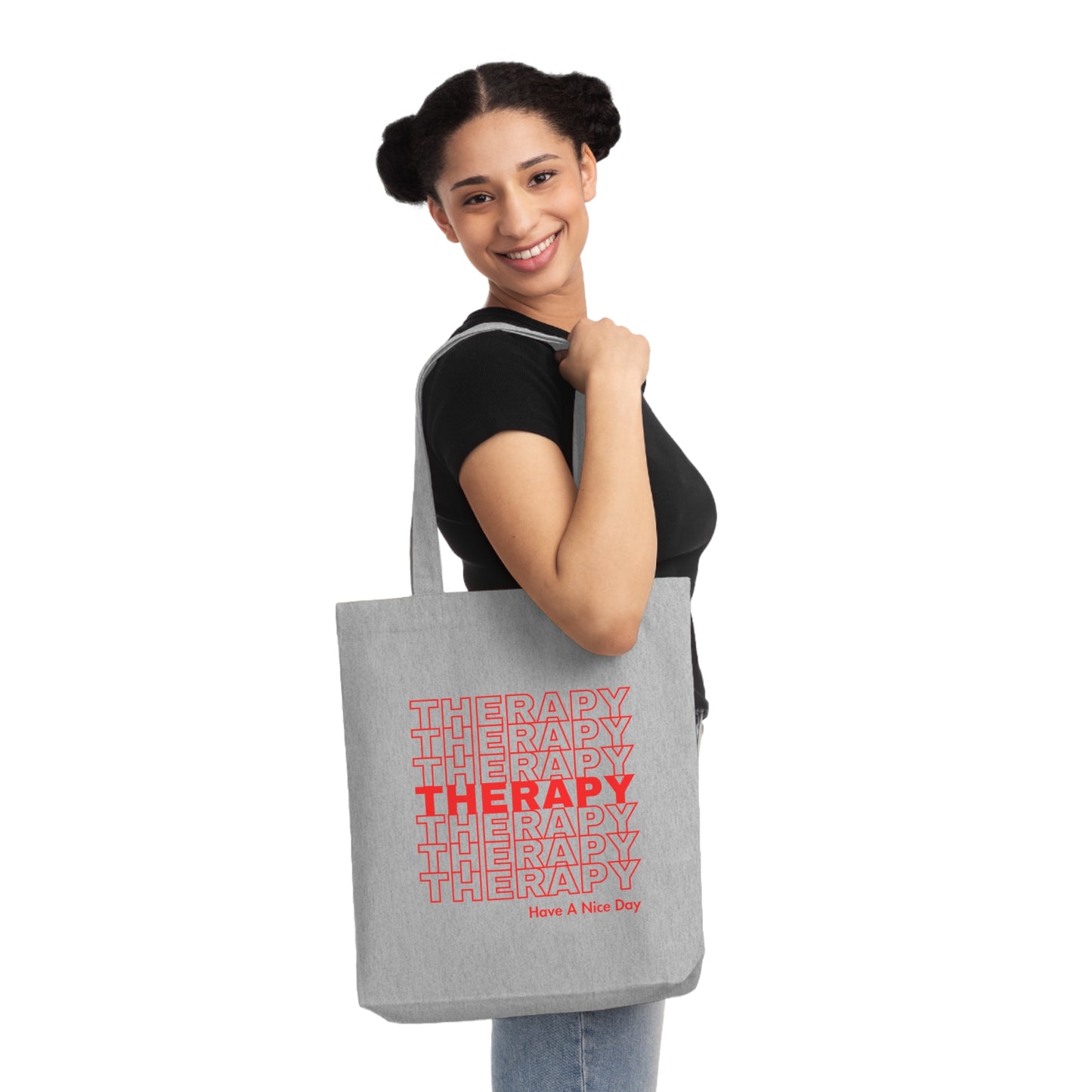 Therapy Have a Nice Day Woven Tote Bag