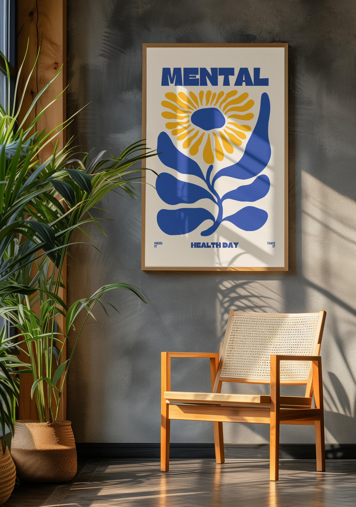 Mental Health Day - Flower Poster