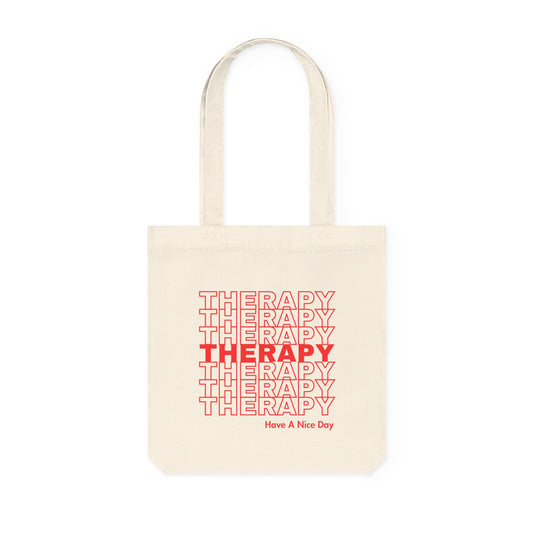 Therapy Have a Nice Day Woven Tote Bag