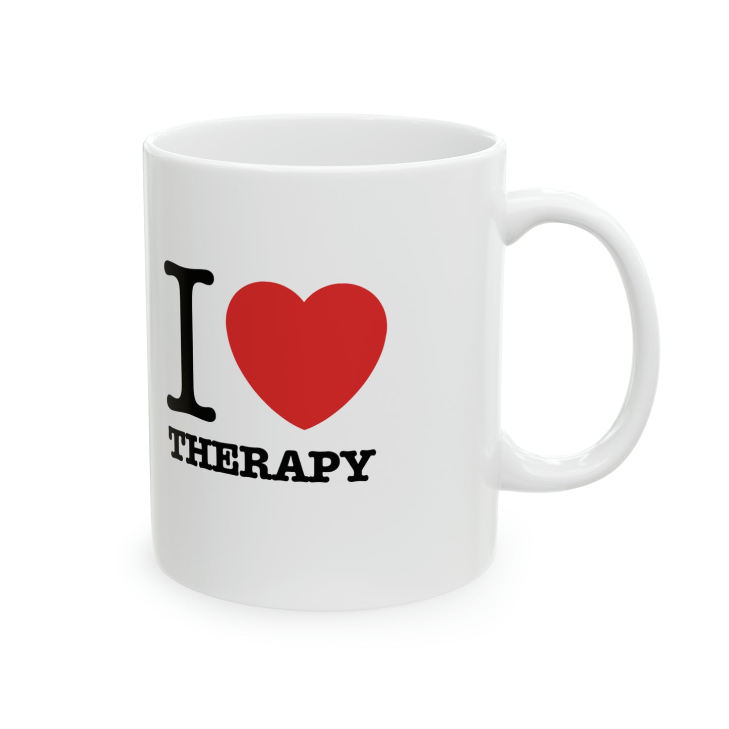 I Love Therapy - White Ceramic Mug