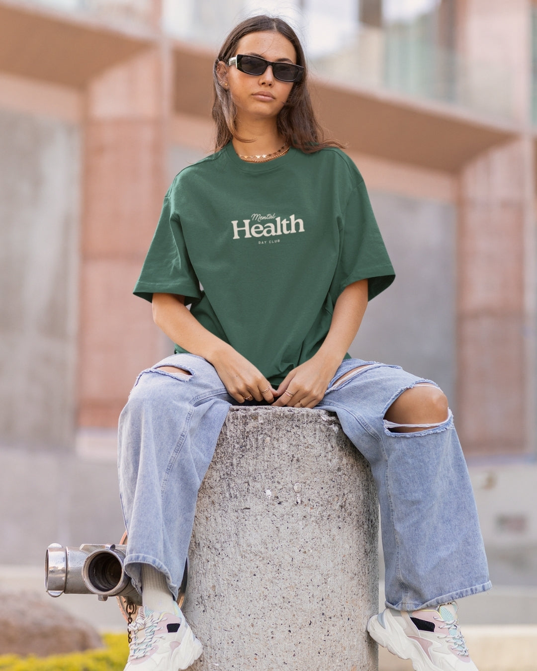 Mental Health Day Club - Unisex Oversized Boxy Tee