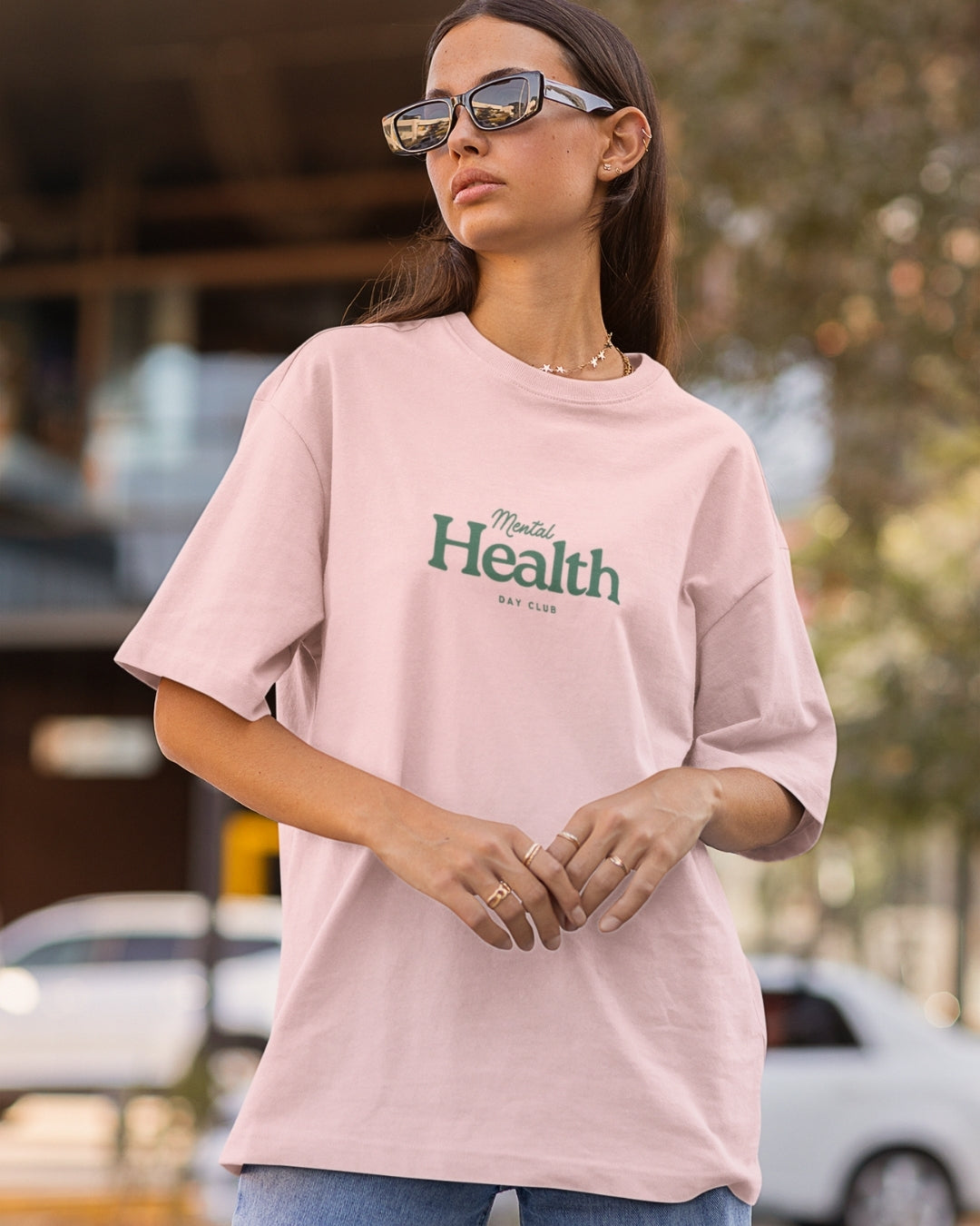 Mental Health Day Club - Unisex Oversized Boxy Tee