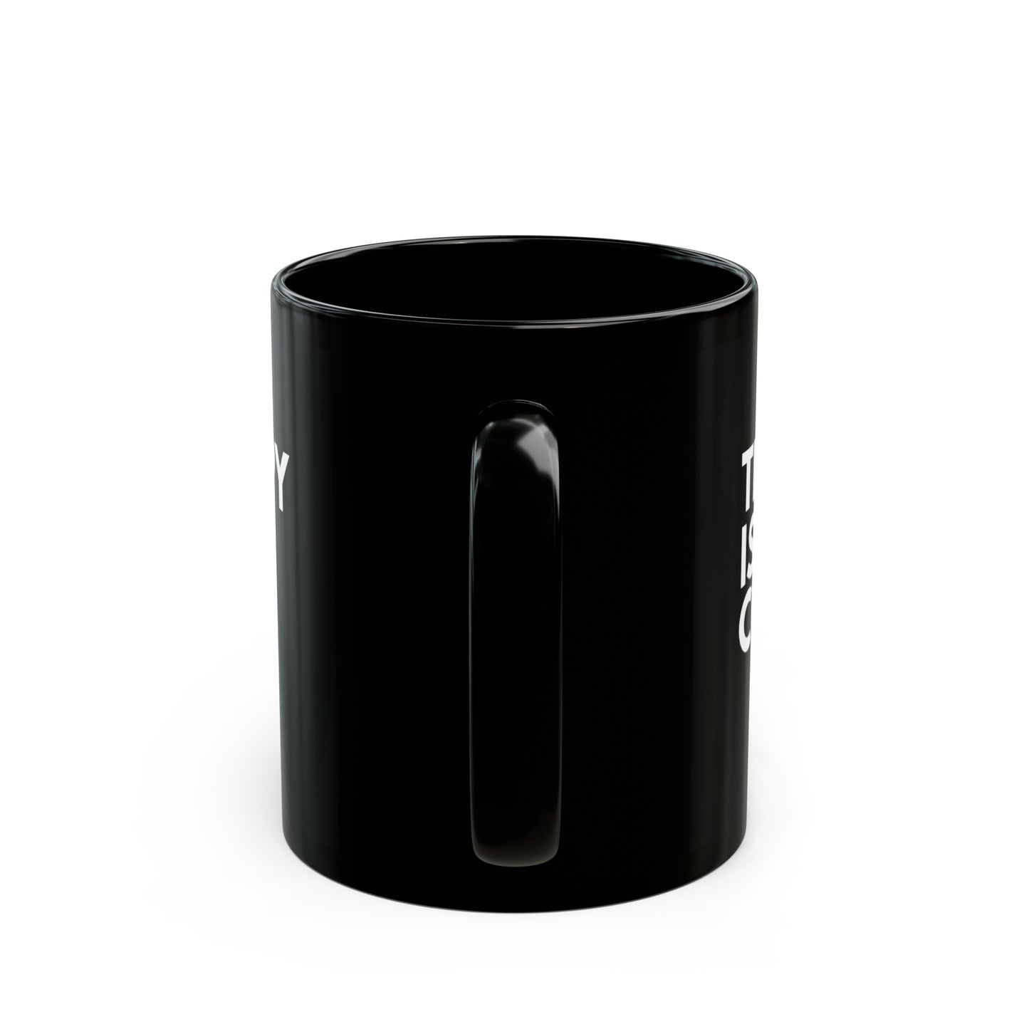 Therapy Is Cool - Black Ceramic Mug